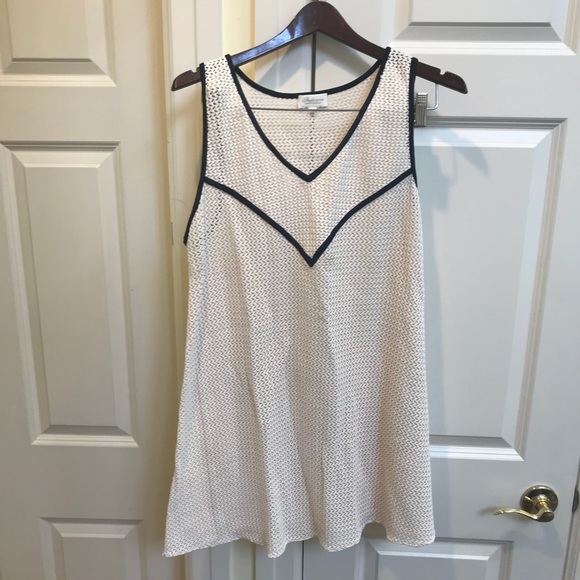 Shoshanna Cream Crotchet Trapeze Knit Cover-up - Picture 3 of 6